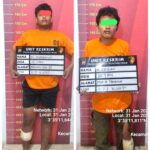 Kedua tersangka yang di amankan Polsek Medan Area